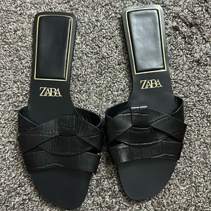 ZARA real leather sandals